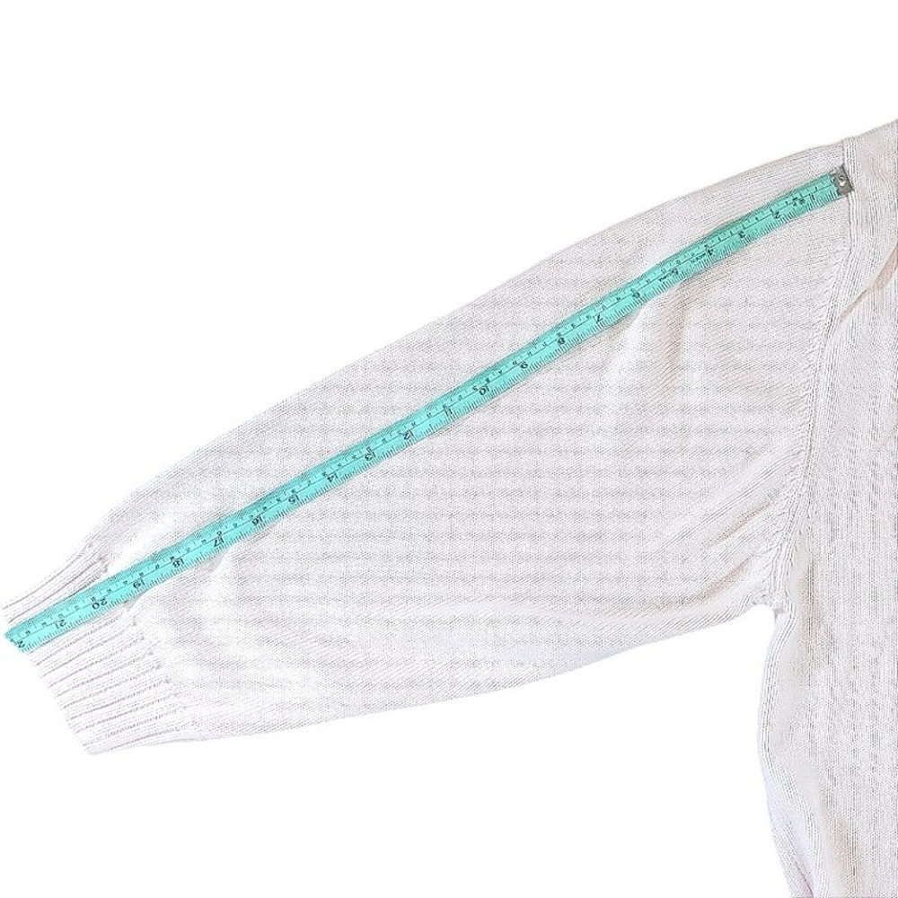Orvis Womens XXL Cotton Sweater Light Pink Crew Neck Long Sleeve Pullover - Picture 4 of 5